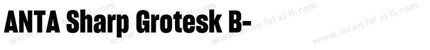 ANTA Sharp Grotesk B字体转换
